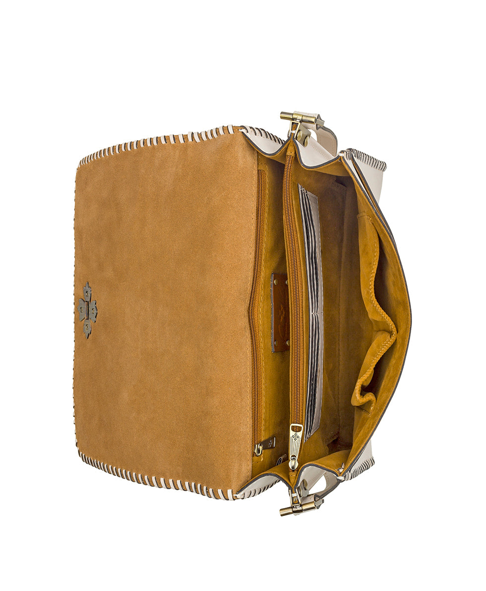 Mabilia Crossbody - Burnished Tooled - chalk white - by Patricia Nash - View 4 of 5