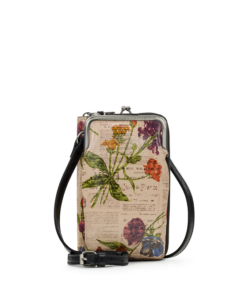 Patricia Nash Pertina Floral Frame Pouch Crossbody Bag Wallet