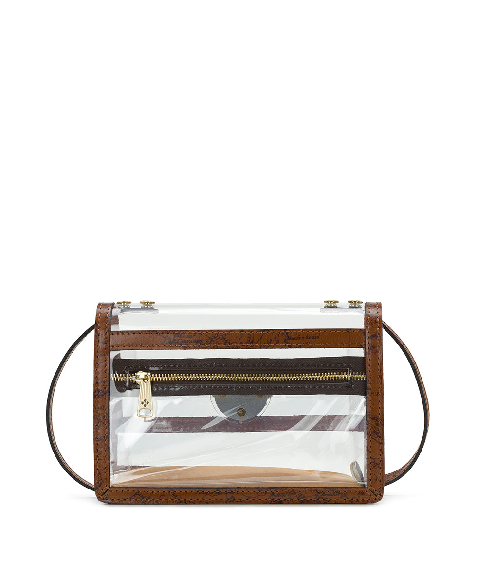 Consilina Crossbody - Clear Bag - signature map - by Patricia Nash - View 2 of 4