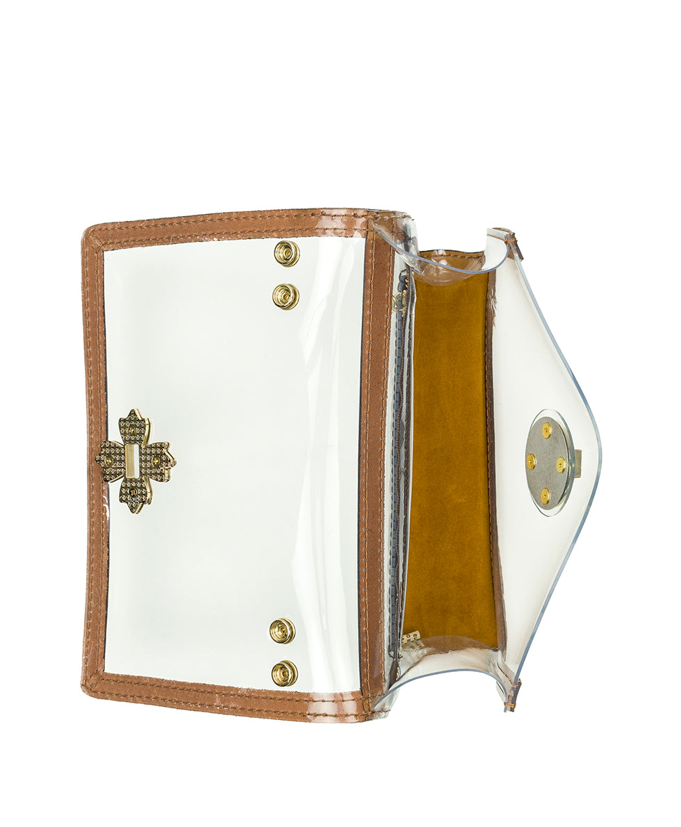 Consilina Crossbody - Clear Bag - signature map - by Patricia Nash - View 4 of 4