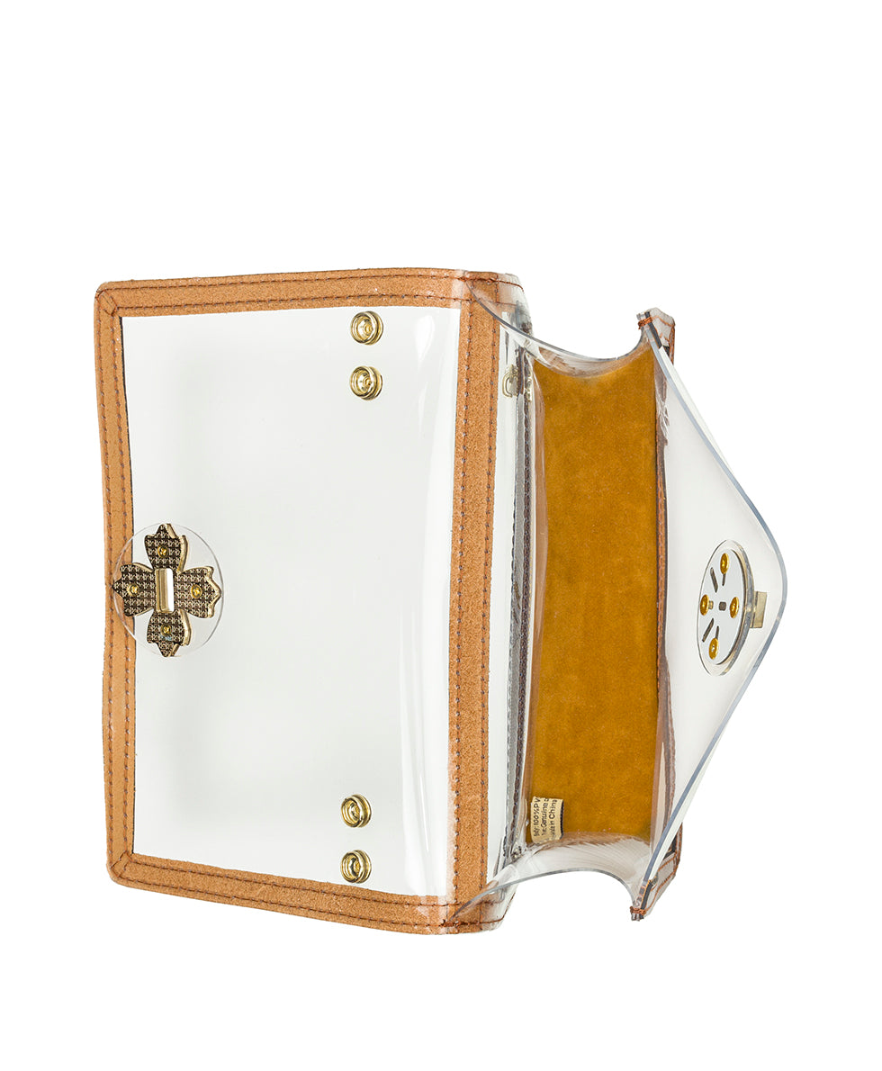 Consilina Crossbody - Clear Bag - tan - by Patricia Nash - View 4 of 4