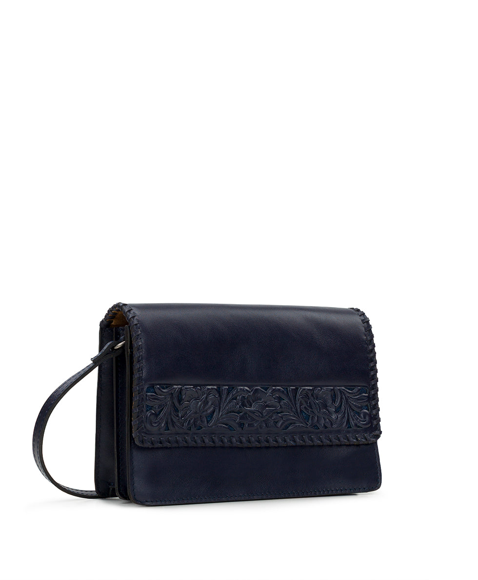 Female - Consilina Crossbody - Cavo Border Tooled - oxblood - by Patricia Nash - View 3 of 10