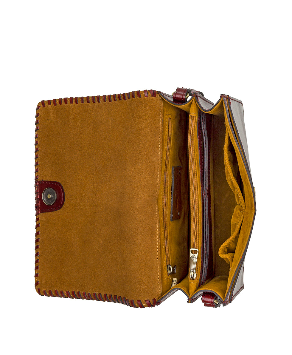 Female - Consilina Crossbody - Cavo Border Tooled - oxblood - by Patricia Nash - View 8 of 10