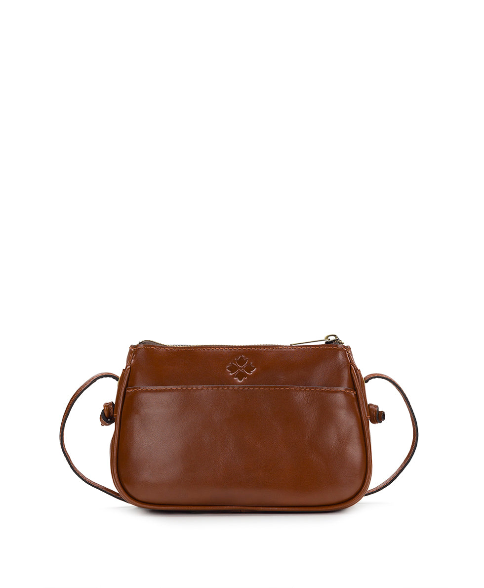 Female - Bacoli Crossbody - Cavo Border Tooled - tan - by Patricia Nash - View 2 of 5