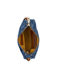 Bacoli Crossbody  - Cavo Tooled Denim