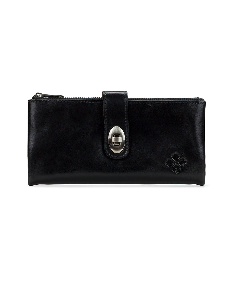Annesley Wristlet - Vintage Distressed Leather - black - by Patricia Nash - View 1 of 4