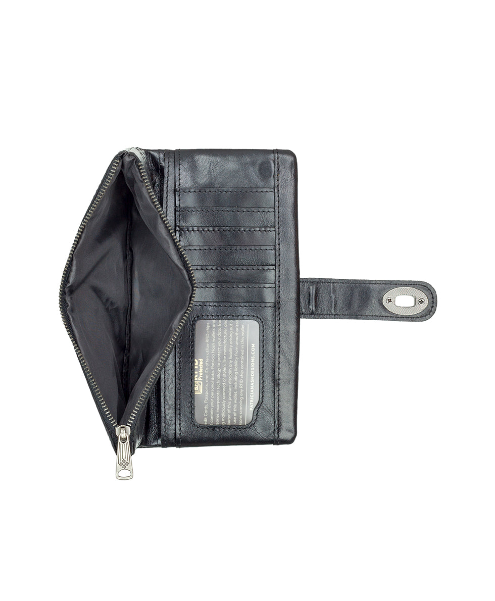Annesley Wristlet - Vintage Distressed Leather - black - by Patricia Nash - View 3 of 4