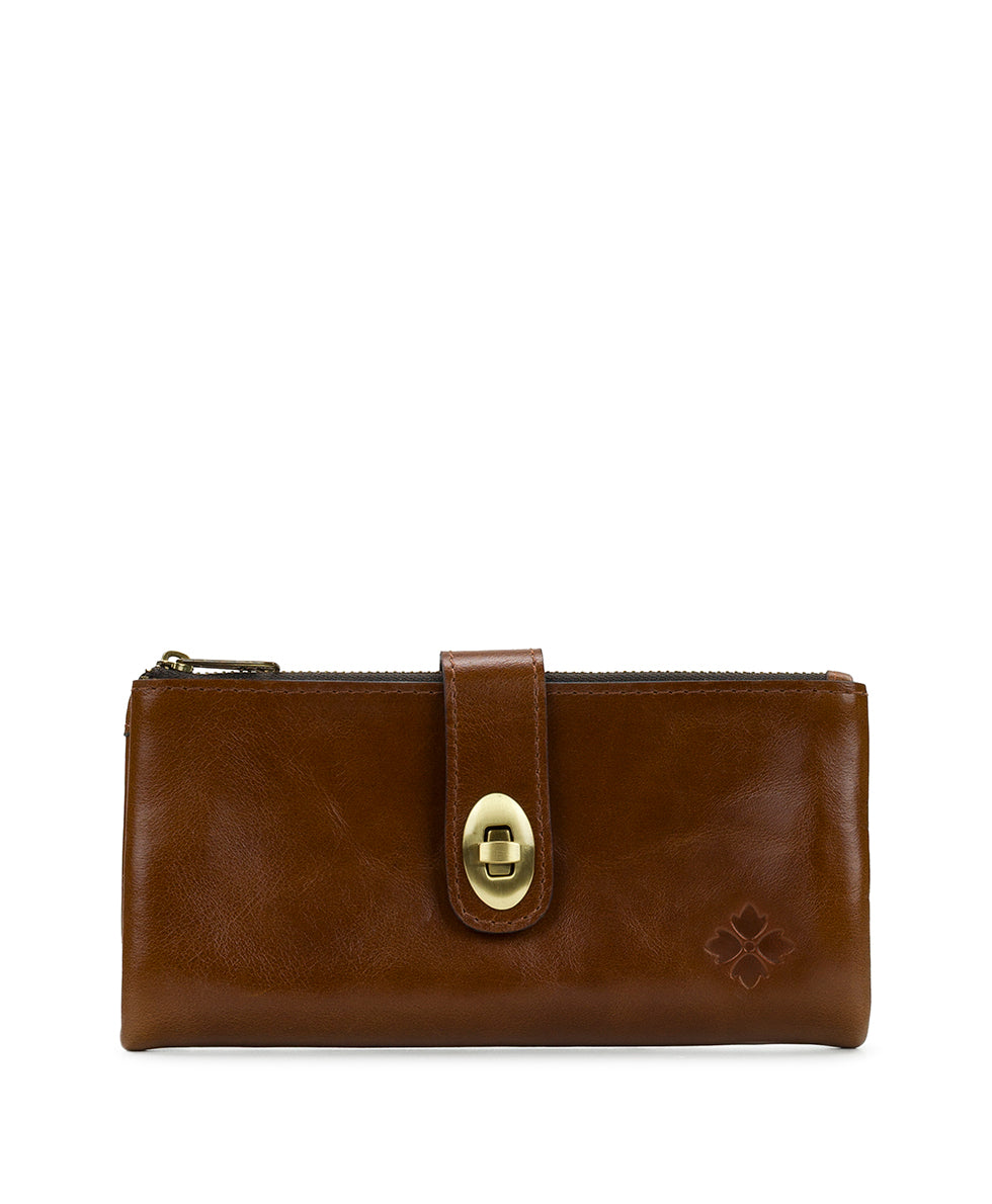 Annesley Wristlet - Vintage Distressed Leather - cognac - by Patricia Nash - View 25 of 40