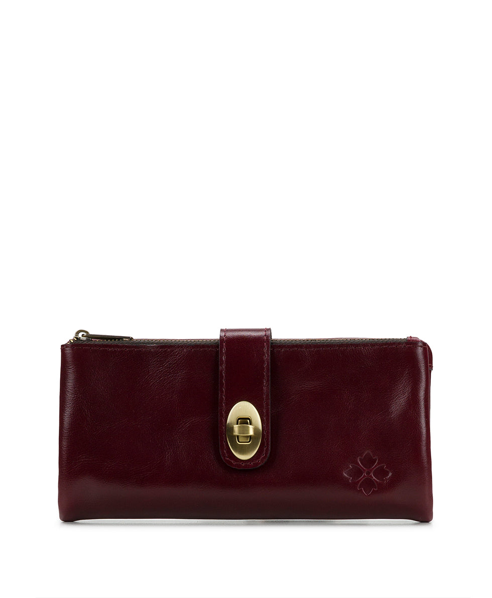 Annesley Wristlet - Vintage Distressed Leather - oxblood - by Patricia Nash - View 1 of 4