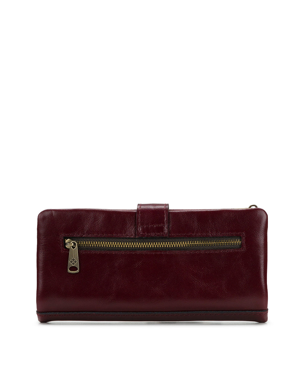 Annesley Wristlet - Vintage Distressed Leather - oxblood - by Patricia Nash - View 2 of 4