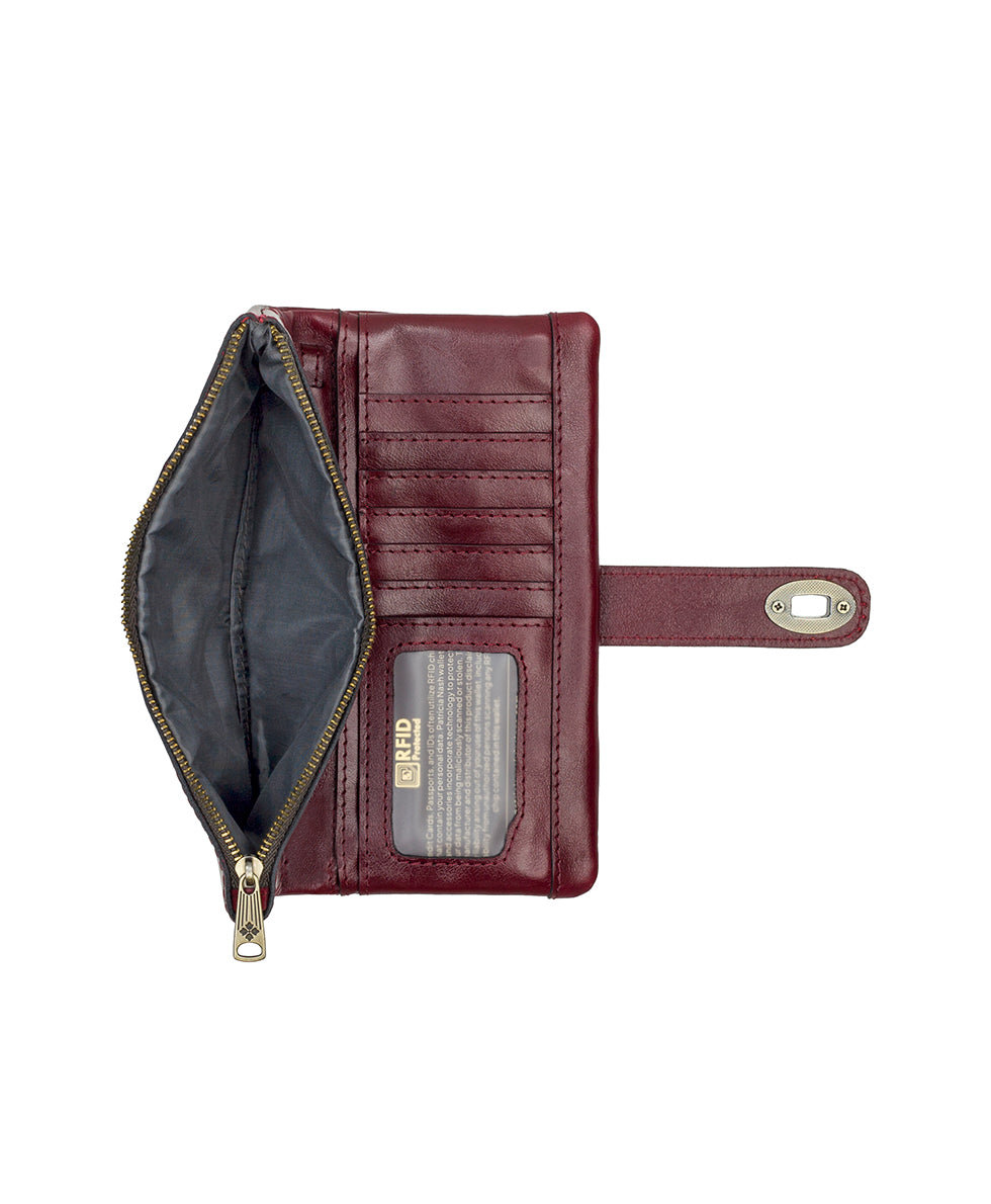 Annesley Wristlet - Vintage Distressed Leather - oxblood - by Patricia Nash - View 4 of 4
