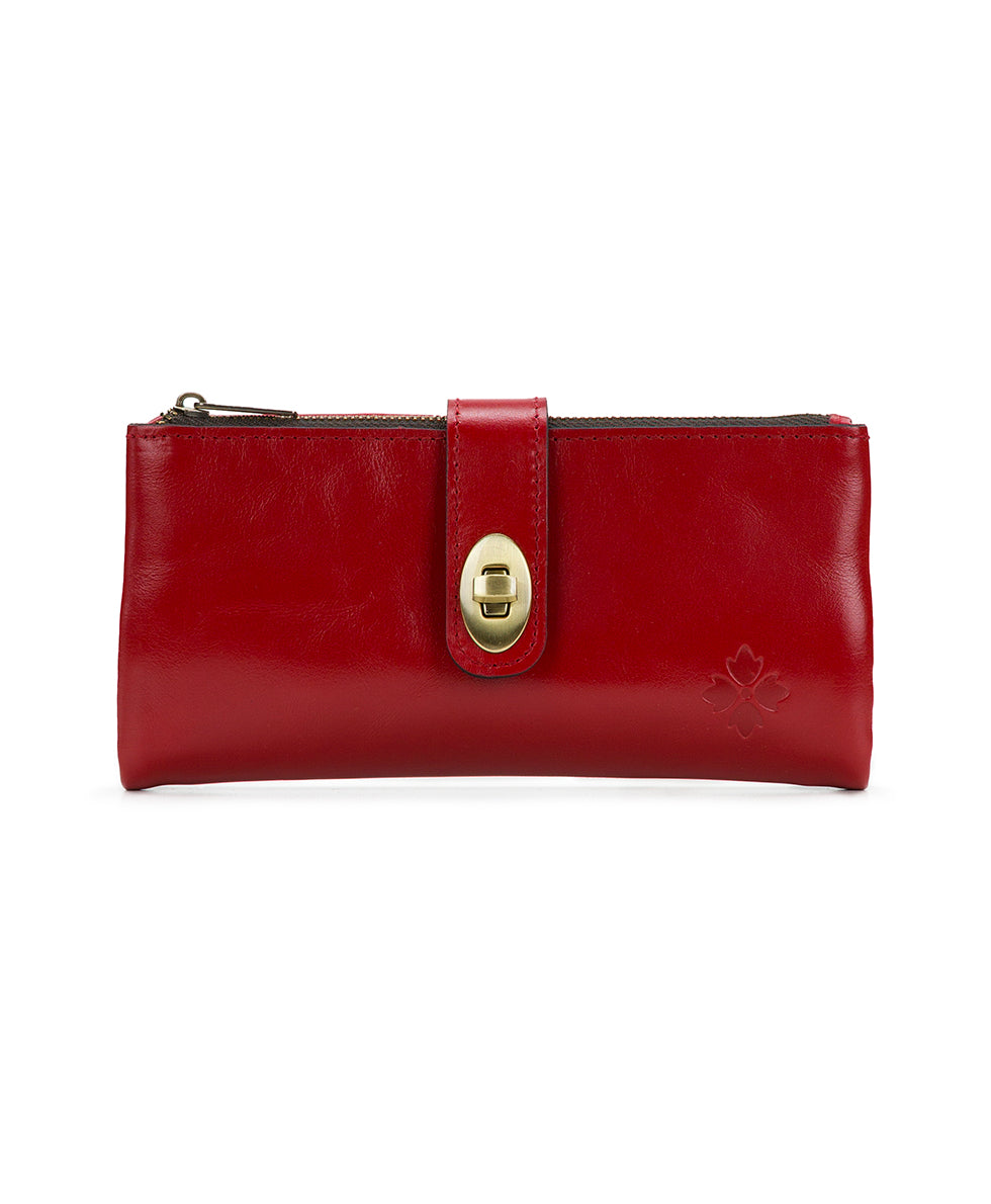 Annesley Wristlet - Vintage Distressed Leather - rosewood - by Patricia Nash - View 1 of 4