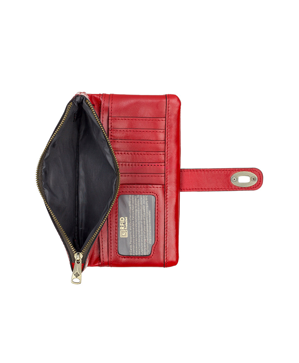 Annesley Wristlet - Vintage Distressed Leather - rosewood - by Patricia Nash - View 4 of 4