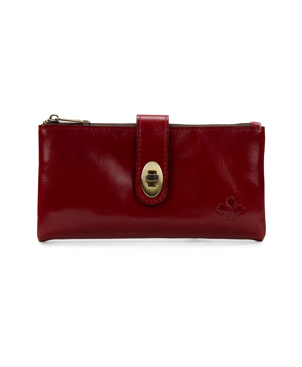 Annesley Wristlet - Vintage Distressed Leather - oxblood - by Patricia Nash - View 9 of 40