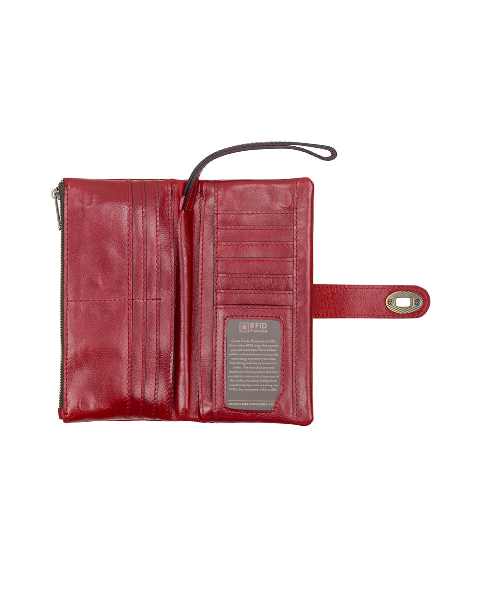 Annesley Wristlet - Vintage Distressed Leather - oxblood - by Patricia Nash - View 11 of 40