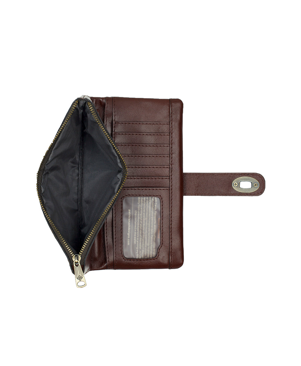 Female - Annesley Wristlet | Brazilian Supple Tooled | Cognac - cognac - by Patricia Nash - View 4 of 4