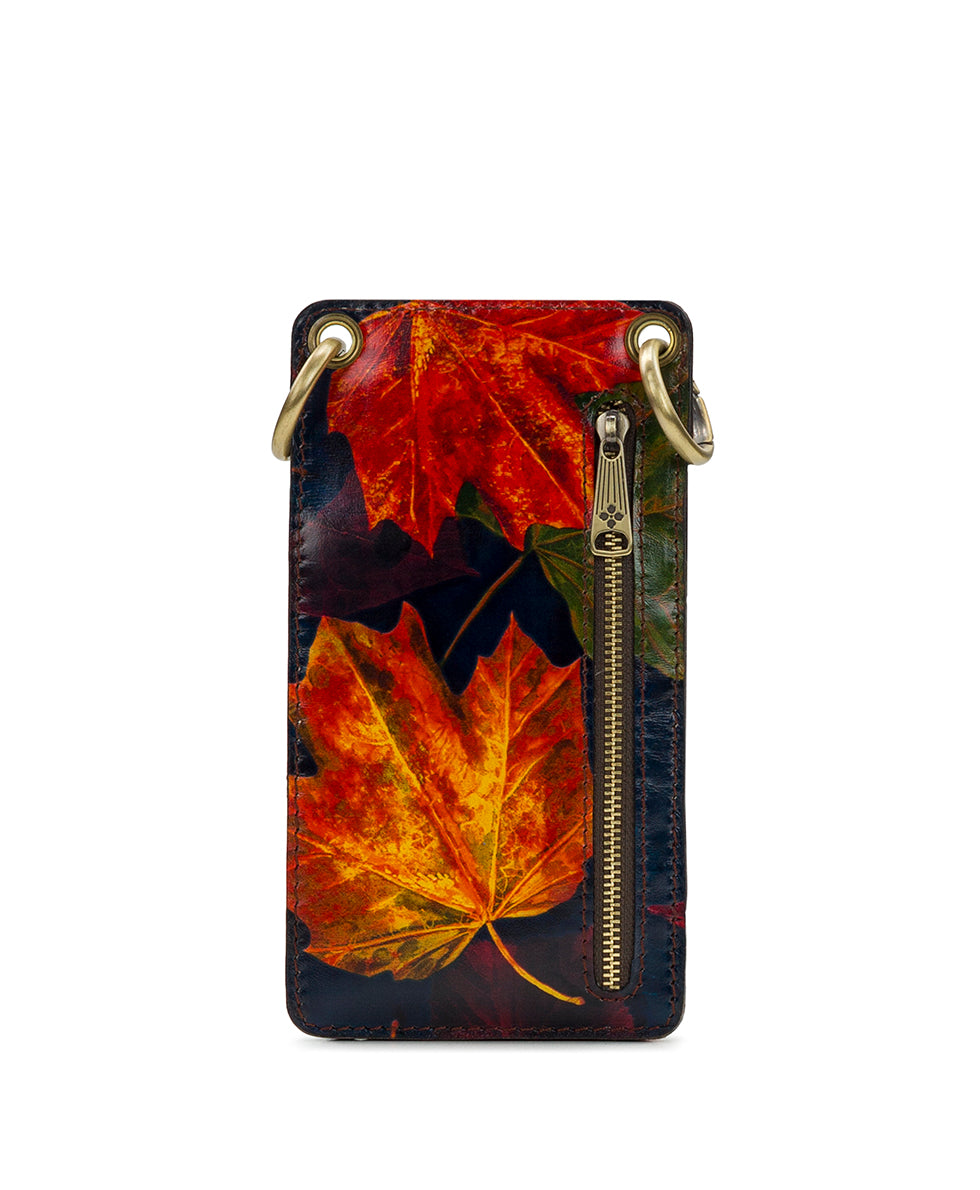 Farleigh Phone Crossbody - Maple Leaves