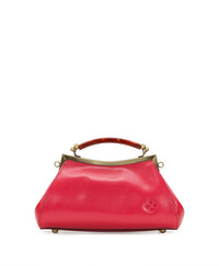 Kelmscott Frame Bag - Vintage Vegetable Tanned Rose Tooled