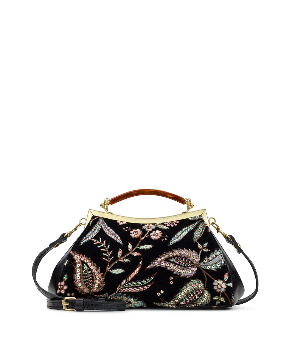 Female - Kelmscott Frame - Velvet Jacquard - black - by Patricia Nash - View 1 of 5