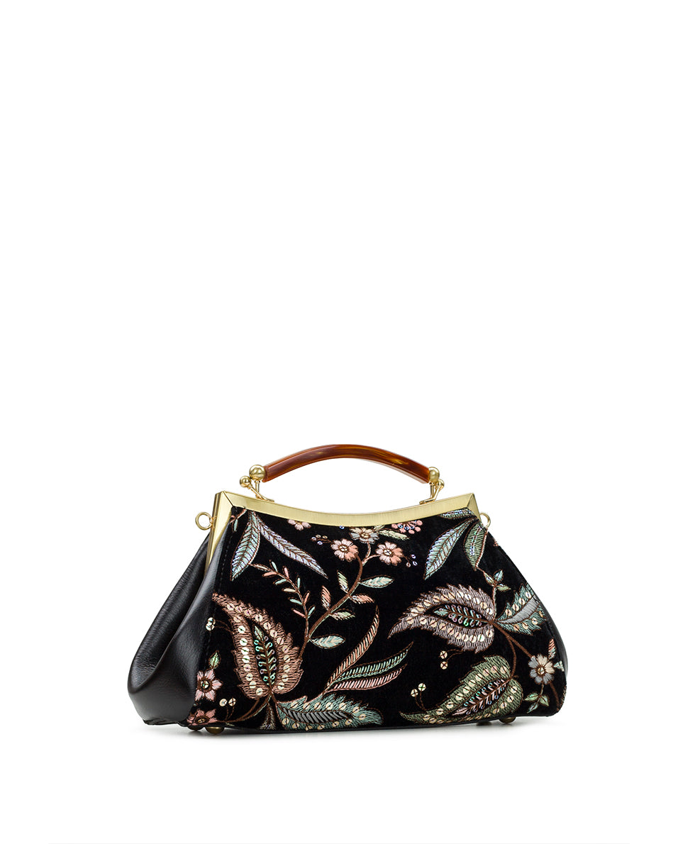 Female - Kelmscott Frame - Velvet Jacquard - black - by Patricia Nash - View 3 of 5