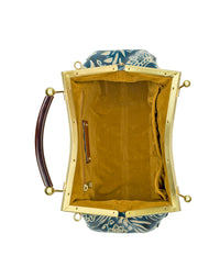 Kelmscott Frame Satchel - Greek Floral Print