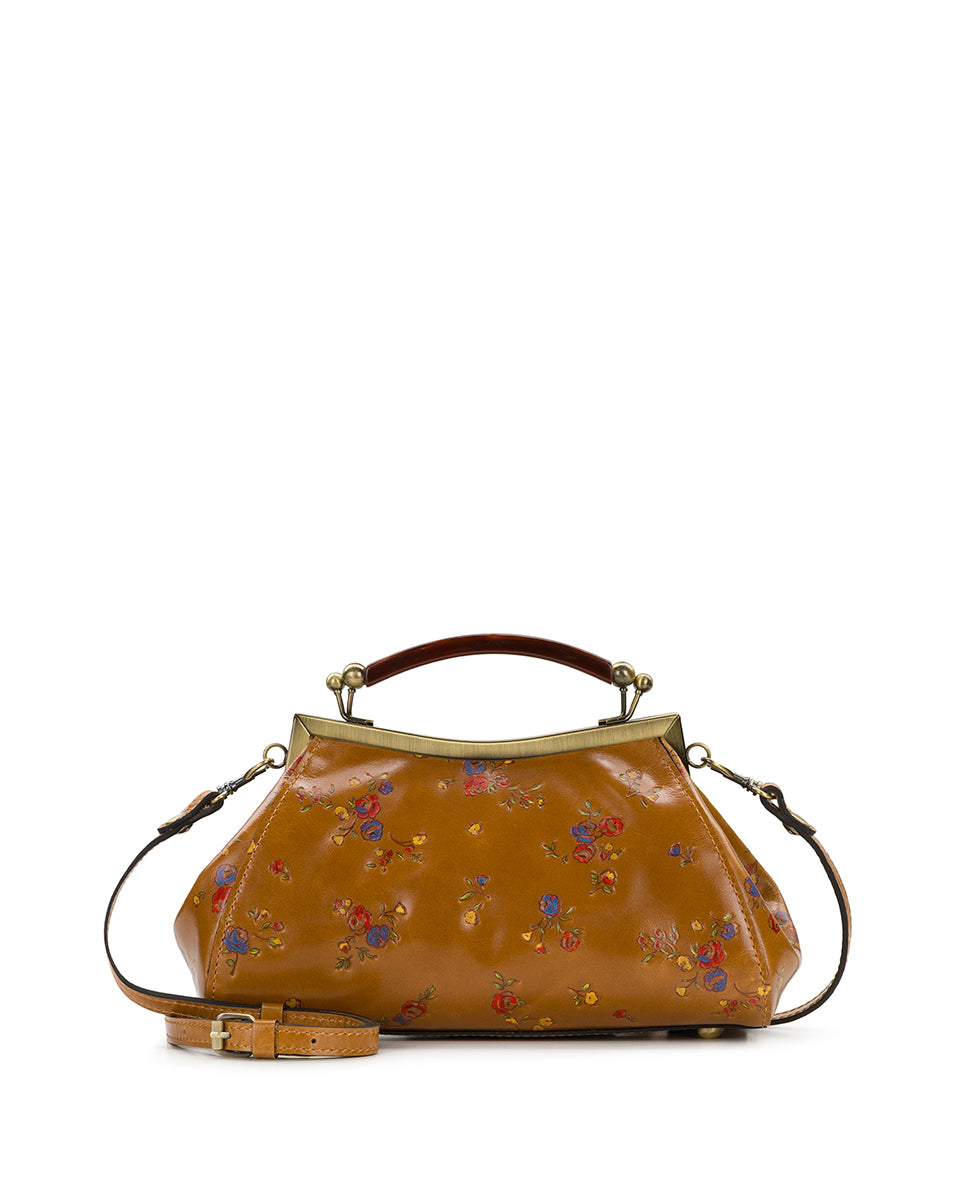 Female - Kelmscott Frame - Fleur de Jardin Embossed - light tan - by Patricia Nash - View 1 of 4
