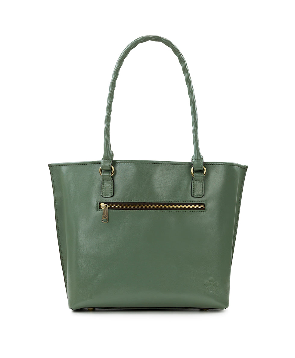 Adeline Tote - Burnished Cutout Tooled - black - by Patricia Nash - View 18 of 34