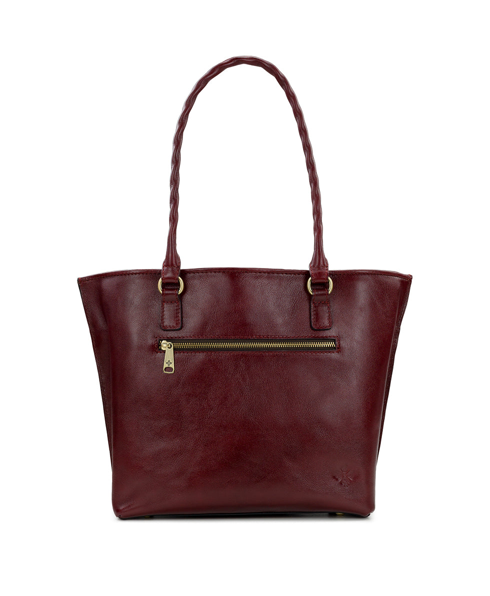 Female - Adeline Tote - Western Cutout Tooled - Maroon - maroon - by Patricia Nash - View 2 of 4