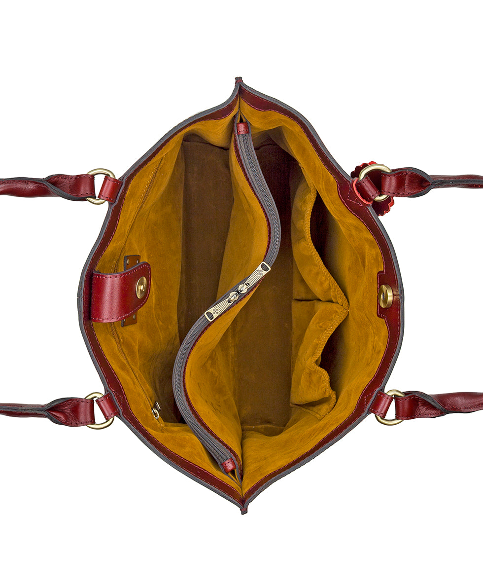 Female - Adeline Tote - Cavo Border Tooled - mushroom - by Patricia Nash - View 19 of 23