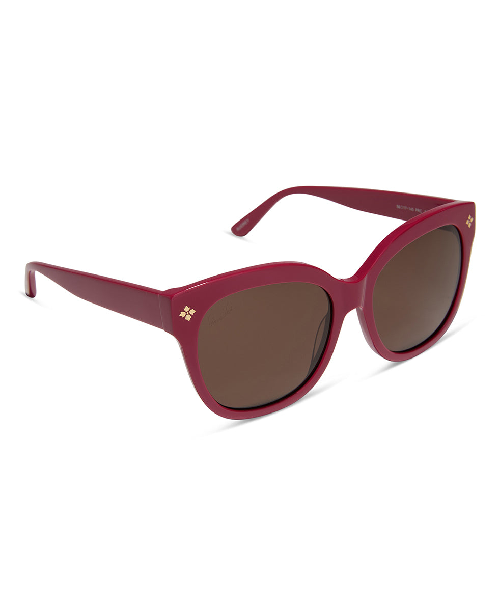 Audrey Sunglasses - Passion - maroon - by Patricia Nash - View 3 of 8