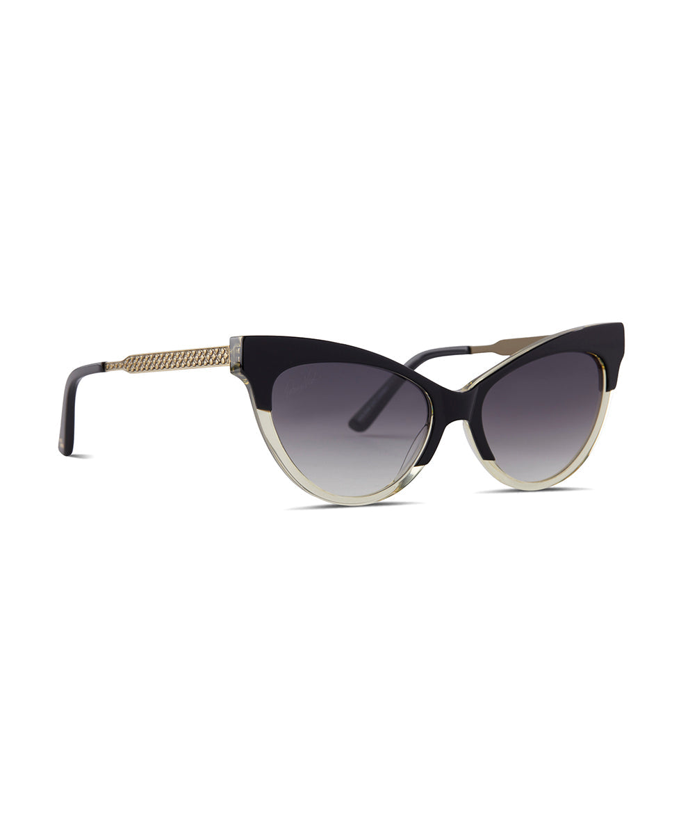 Monroe Cateye Sunglasses - Black/Champagne - champagne - by Patricia Nash - View 2 of 8