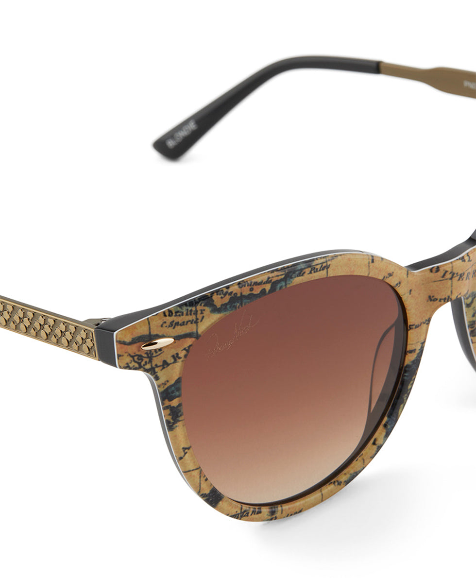 Blondie Sunglasses - European Map Print