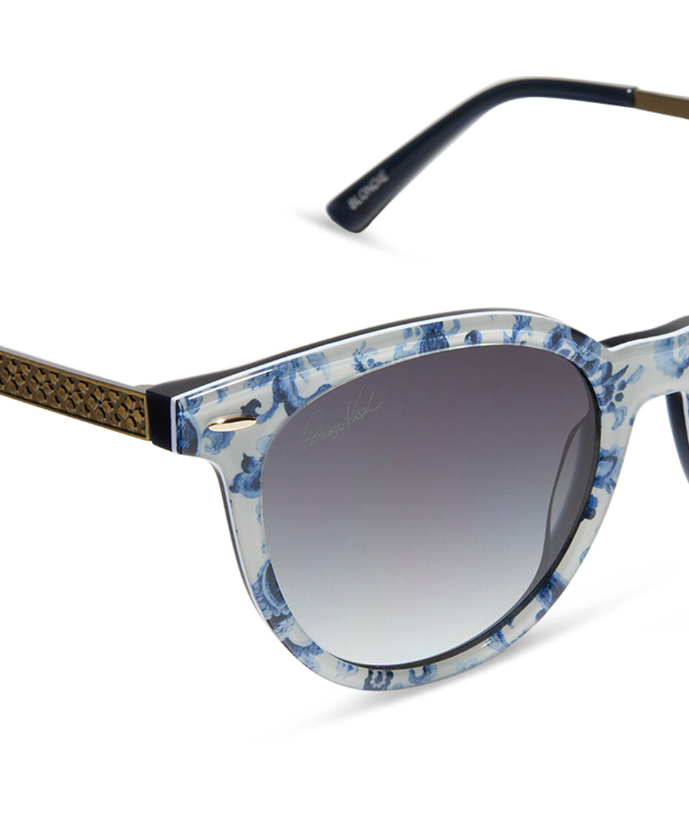 Blondie Sunglasses - Renaissance Revival Blue - blue - by Patricia Nash - View 4 of 9