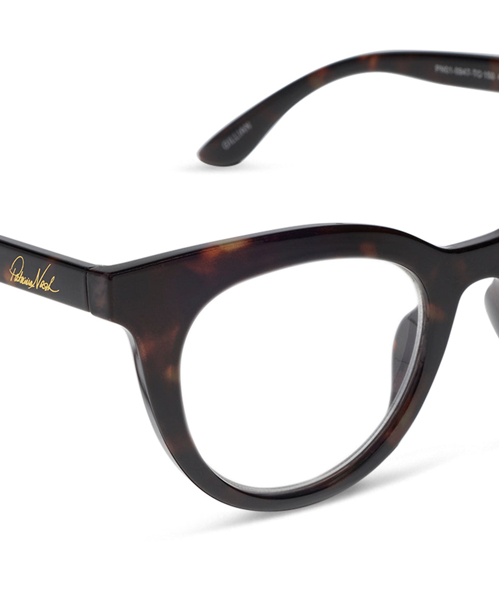 Female - Gillian Reader Glasses - Tortoise - by Patricia Nash - View 4 of 8