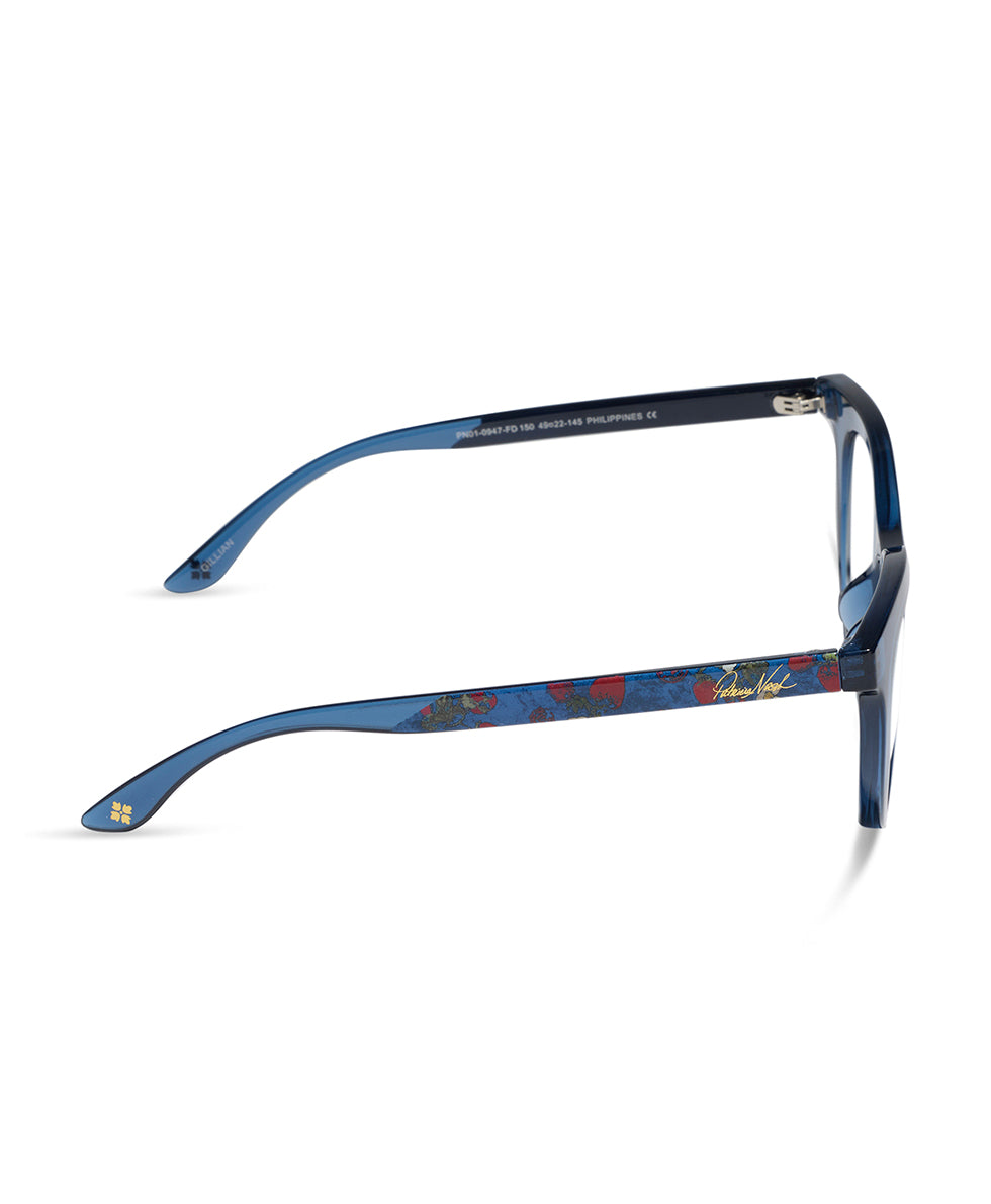 Female - Gillian Reader Glasses - Strawberry/Denim - by Patricia Nash - View 3 of 8