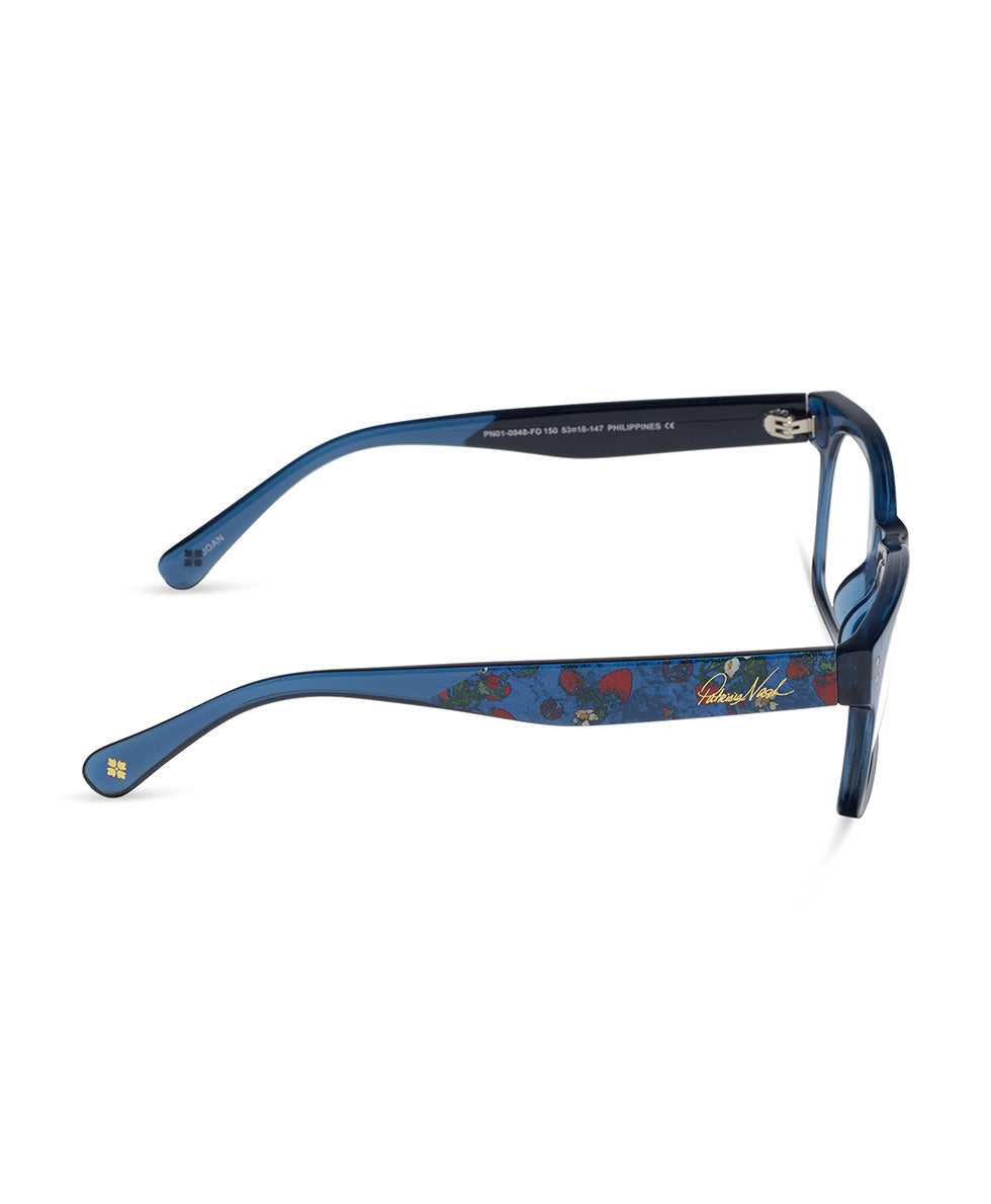 Female - Joan Reader Glasses - Strawberry/Denim - by Patricia Nash - View 3 of 8