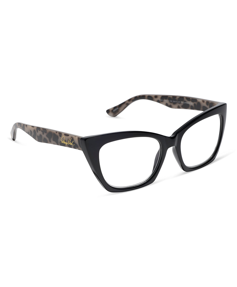 Female - Zadie Reader Glasses - Black/Cookies and Cream - by Patricia Nash - View 2 of 8