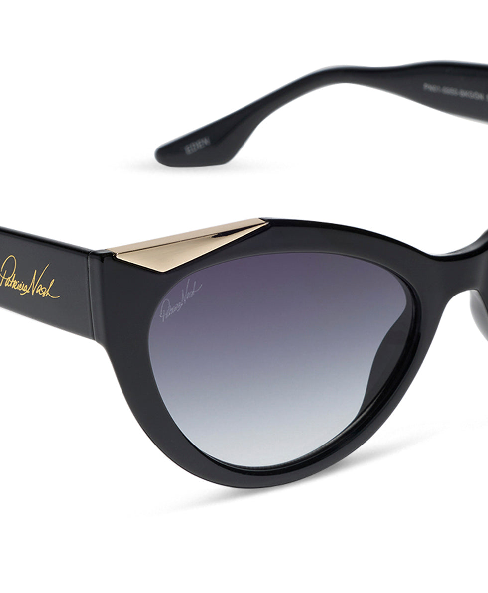 Female - Eden Sunglasses - Black - black - by Patricia Nash - View 4 of 8