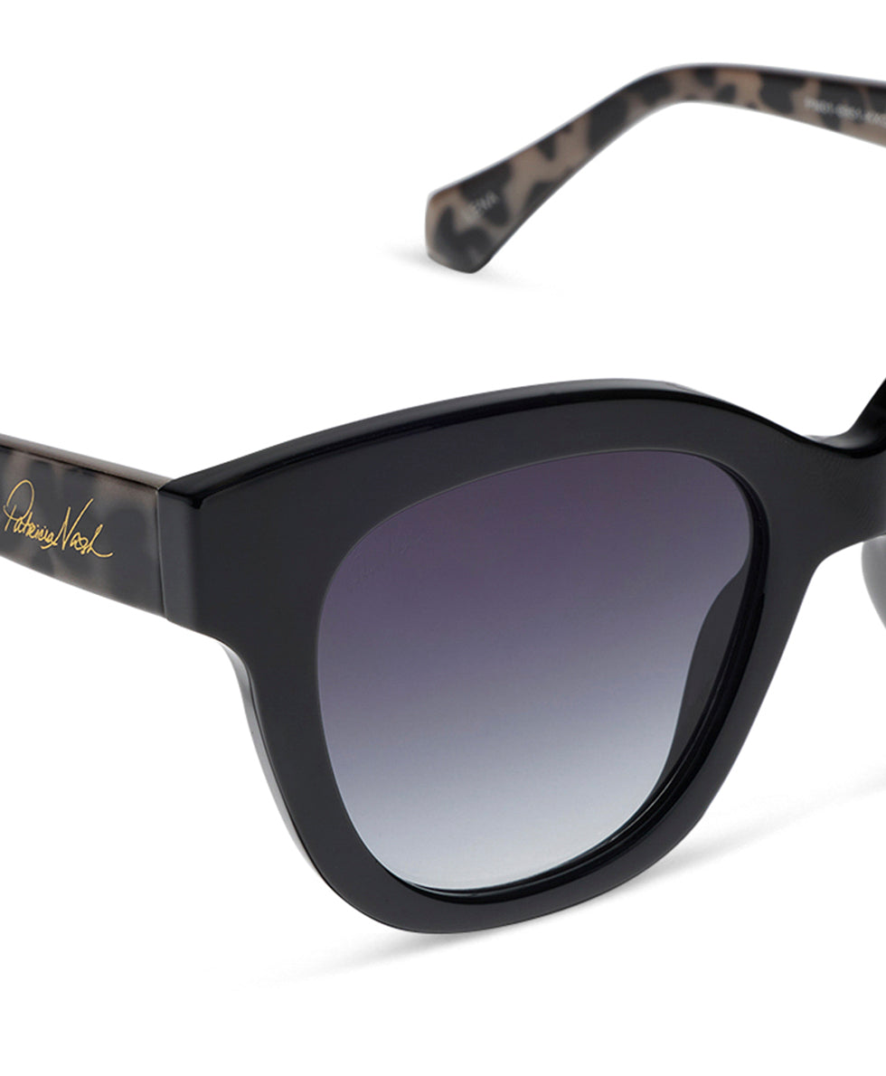 Female - Lena Sunglasses - Black/Cookies and Cream - black/cookies and cream - by Patricia Nash - View 5 of 9