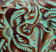 Lanza Crossbody - Tooled Turquoise - by Patricia Nash - View 5 of 5