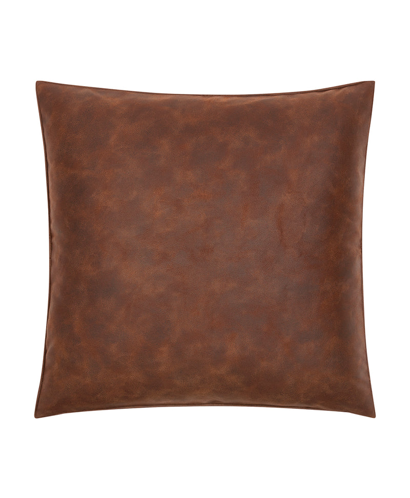 Square Decorative Pillow - Faux Leather Collection