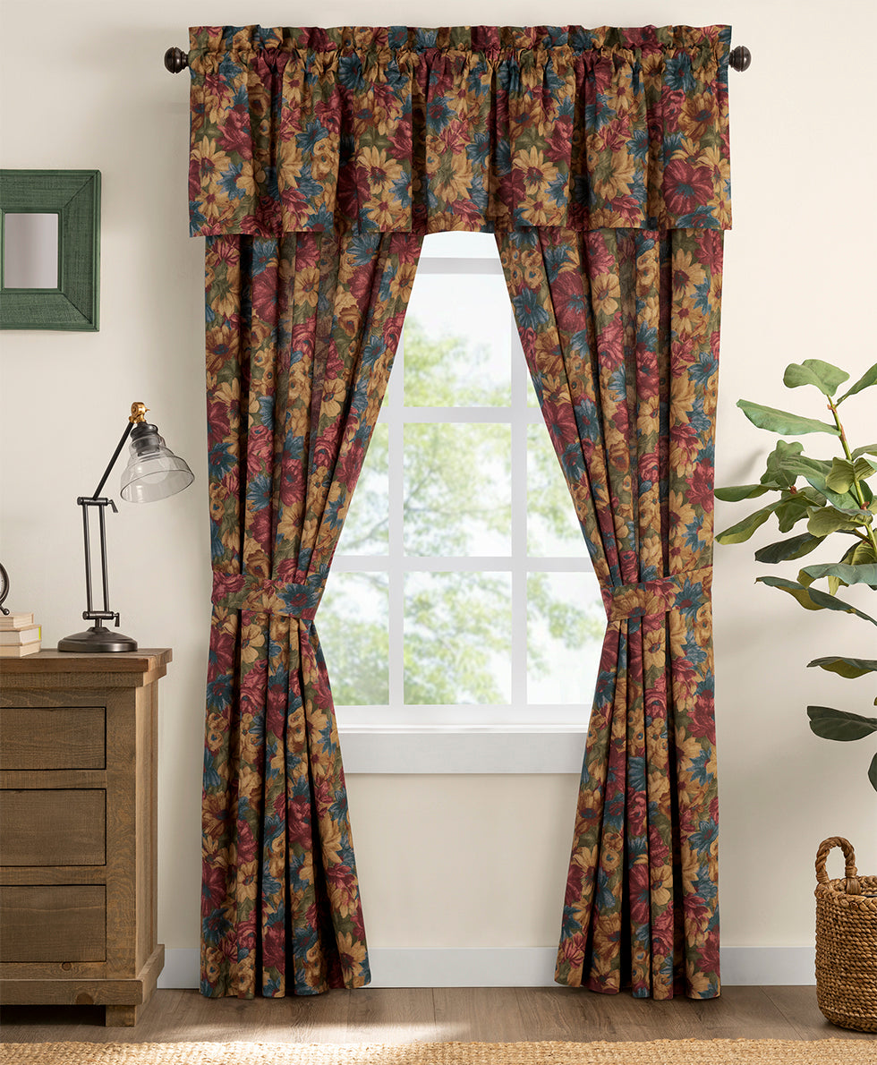 Curtains - Fresco Bouquet Collection - by Patricia Nash - View 1 of 1