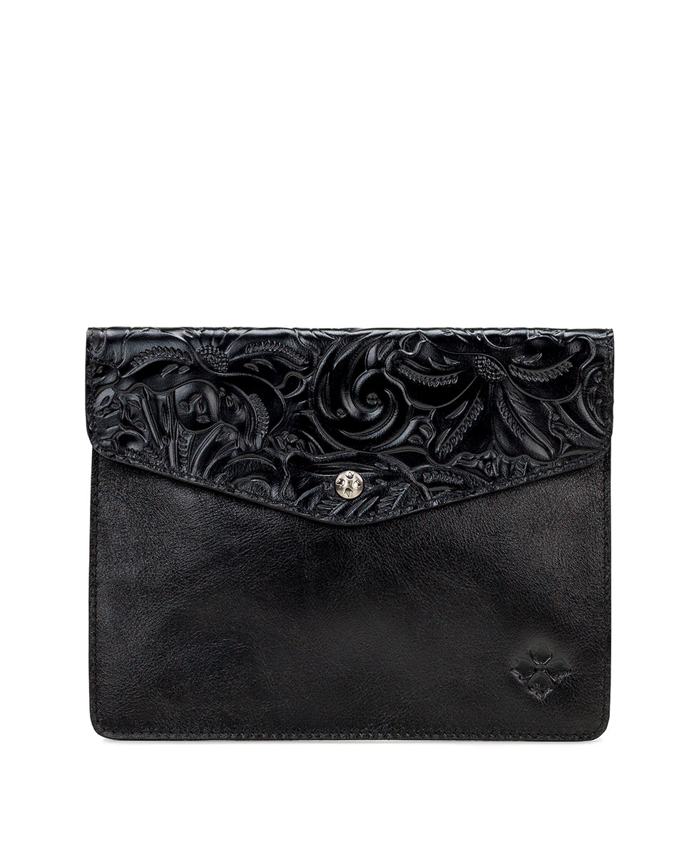 Midi iPad Case - Tooled - black - by Patricia Nash - View 1 of 3