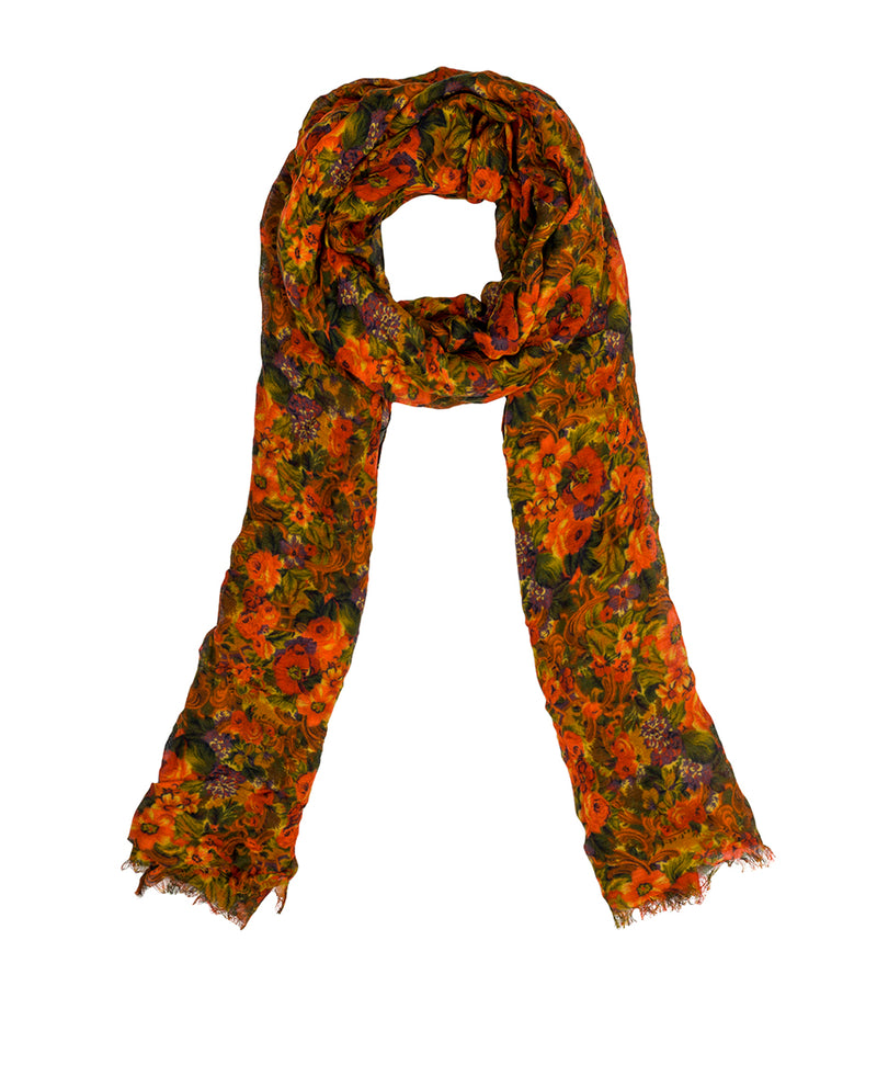 Scarf - Golden Rustic Forest