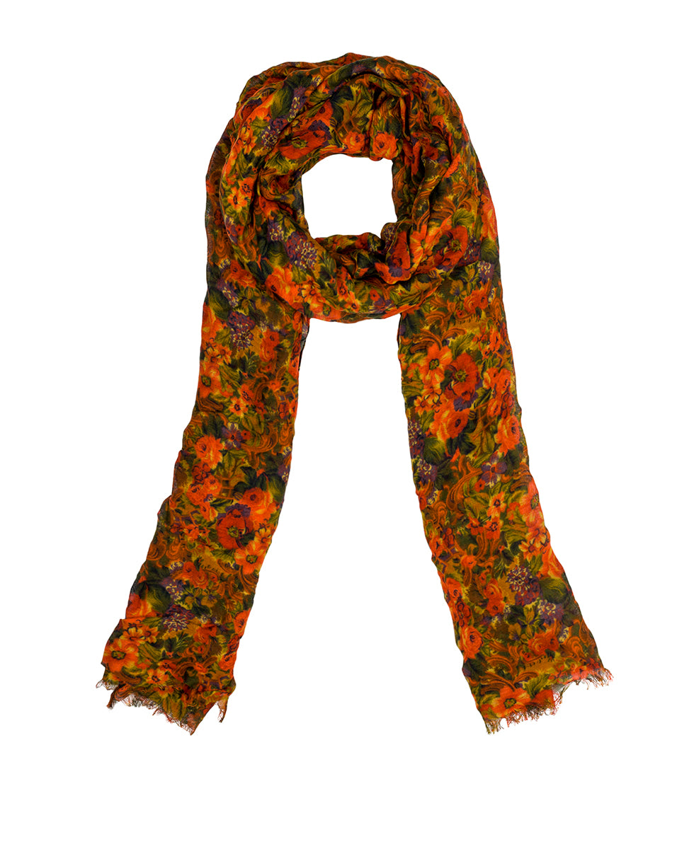 Scarf - Golden Rustic Forest - golden rusitc forest - by Patricia Nash - View 1 of 3