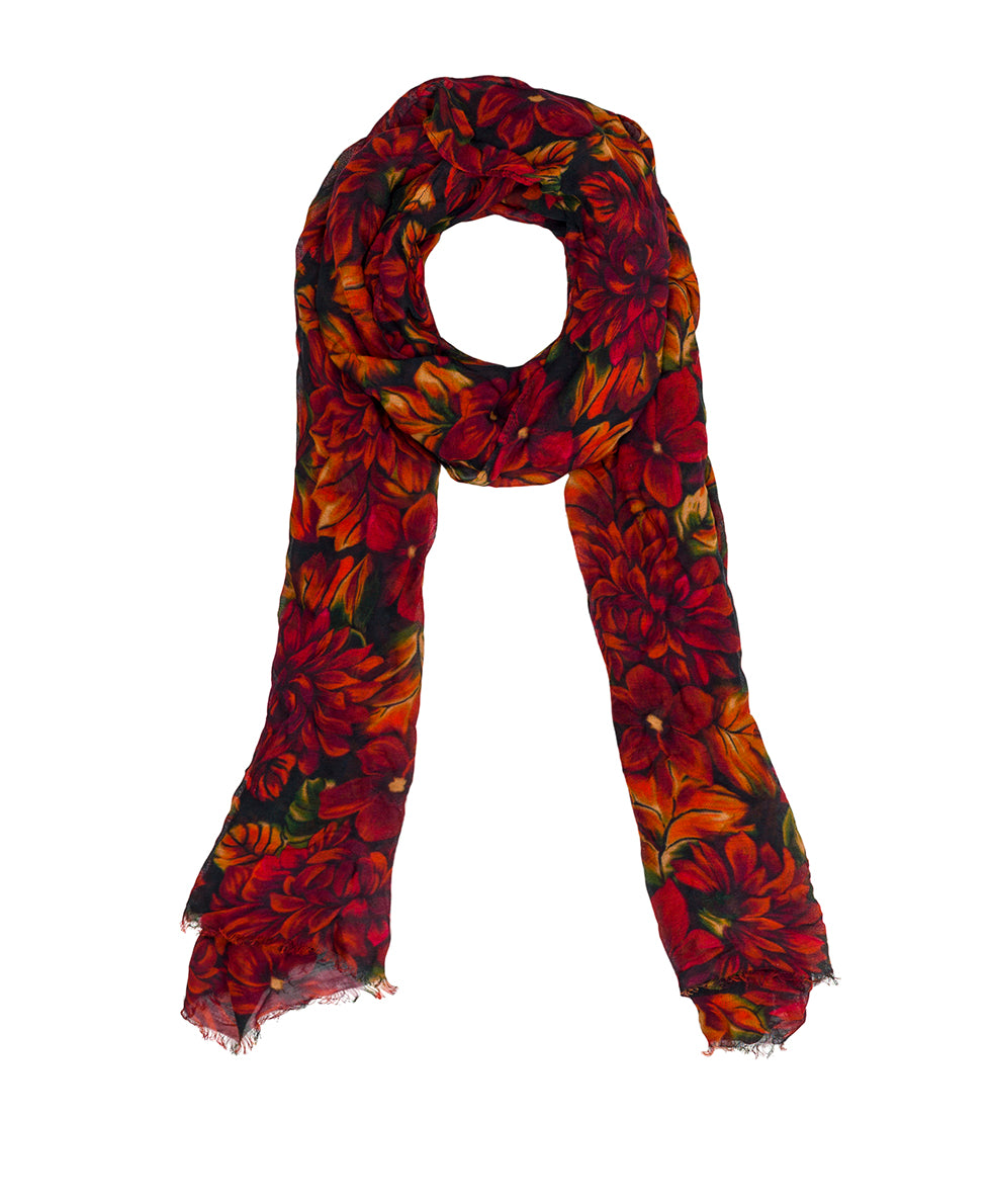 Scarf - English Rustic Mums - rustic mums - by Patricia Nash - View 1 of 4