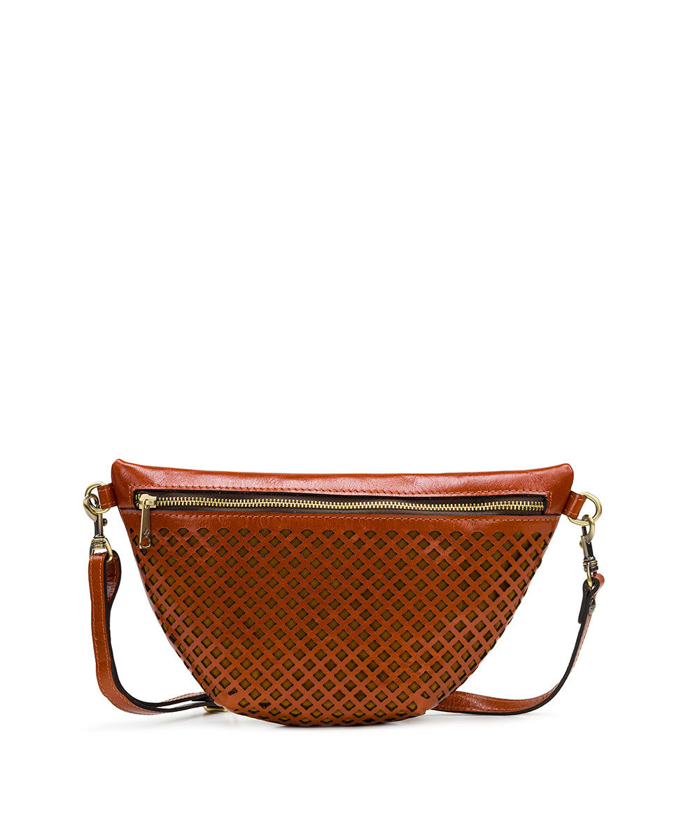 Tinchi Belt Bag - Perforated Vegetable Tanned Leather – Patricia Nash