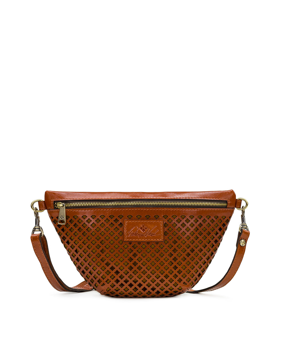 Tinchi Belt Bag With Patch - Perforated Vintage Vegetable Tanned