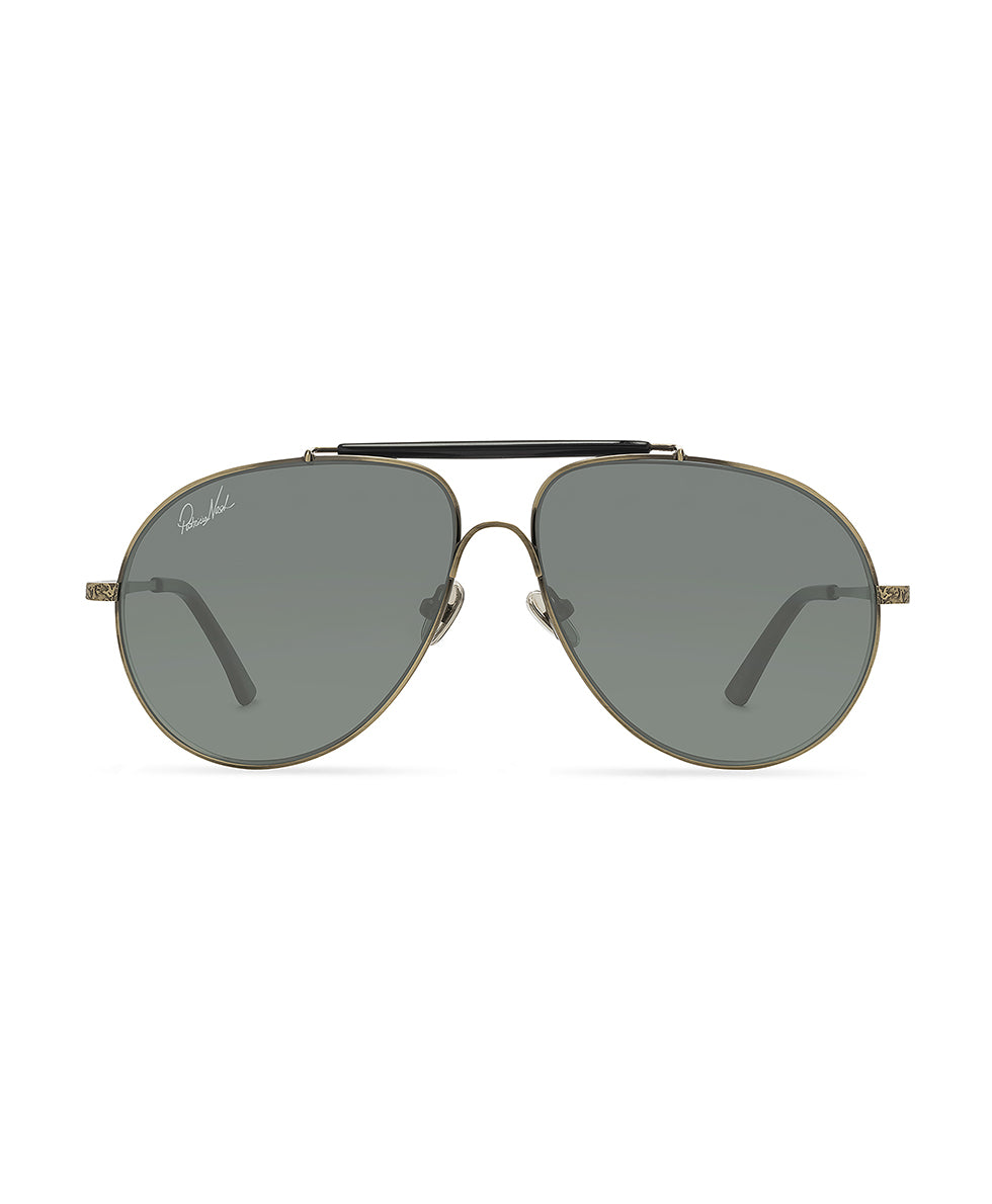 Gloria Aviator Sunglasses - Black - black - by Patricia Nash - View 1 of 8