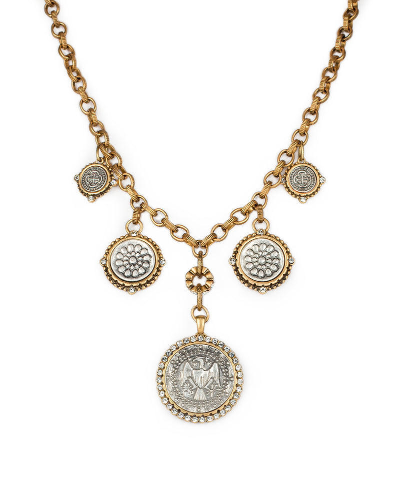 Multi Coin Necklace - Romantic Coin